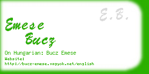 emese bucz business card